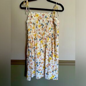 Linen-Blend Mini Dress